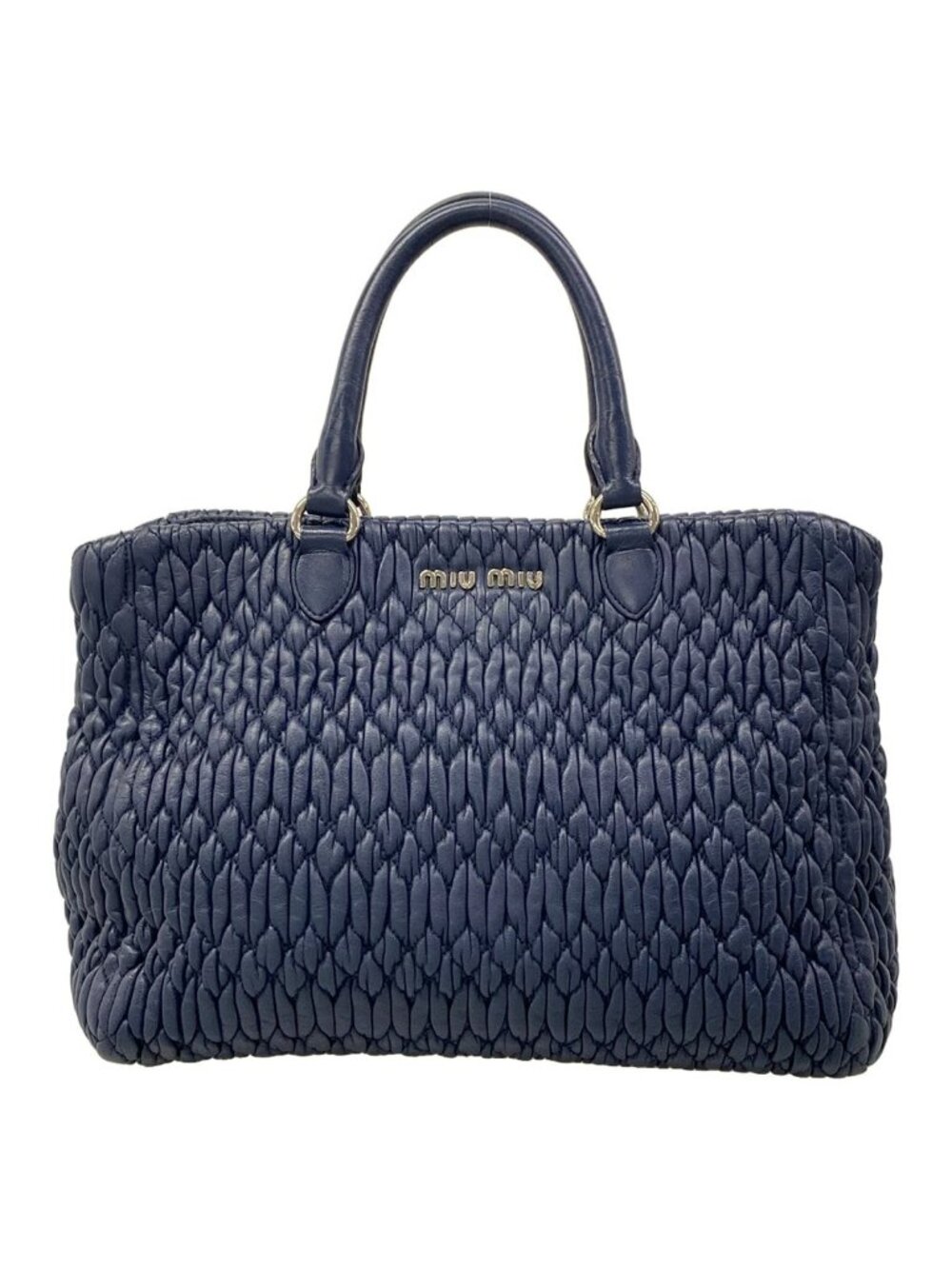 Miu Miu Handbag Blue Leather